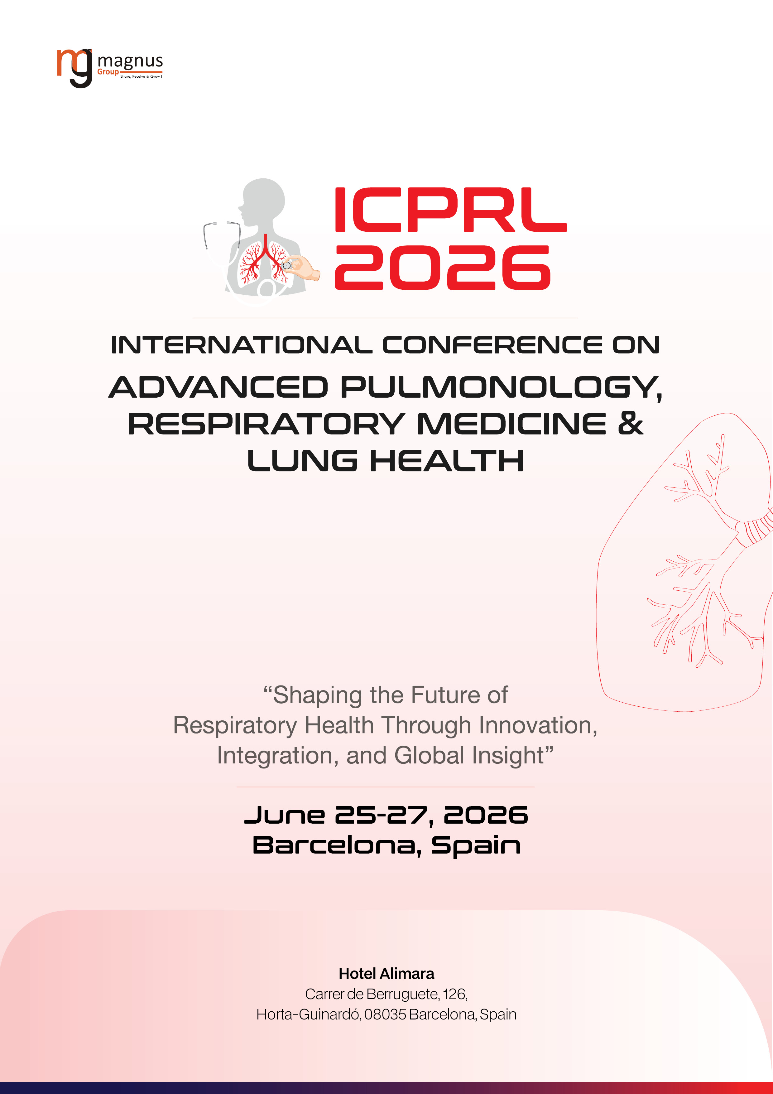 Advanced Pulmonology, Respiratory Medicine & Lung Health | Barcelona, Spain Event Book